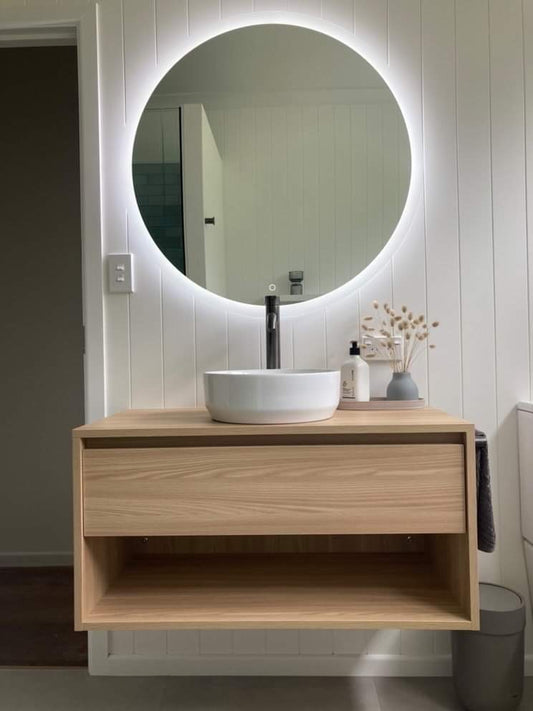 wall hung 900 wide vanity